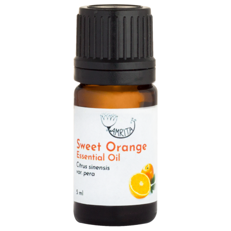 Saldžiųjų apelsinų eterinis aliejus AMRITA, 5 ml