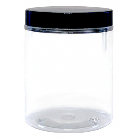 Transparent plastic container with lid 300ml, 1 pc.