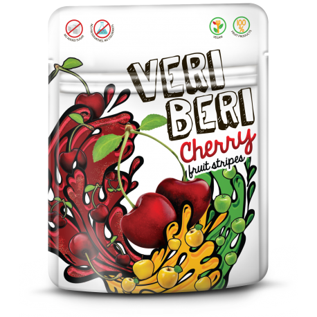 Cherry fruit strips VERI BERI, 50 g