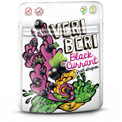 Black currant fruit strips VERI BERI, 50 g