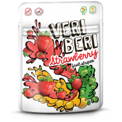 Strawberry fruit strips VERI BERI, 50 g