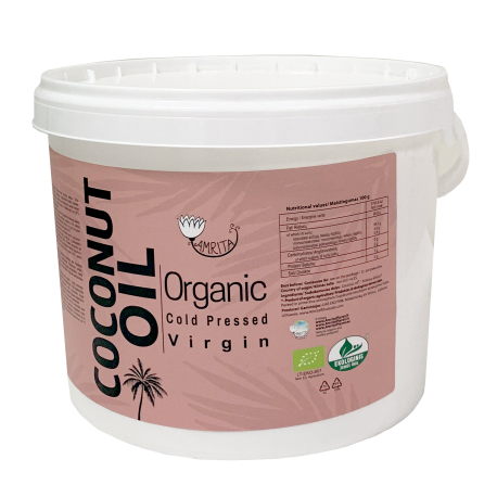 Organic virgin coconut oil AMRITA, 3l