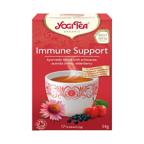 Ekologiškų žolelių ir prieskonių arbata "Immune Support" YOGI TEA, 34 g