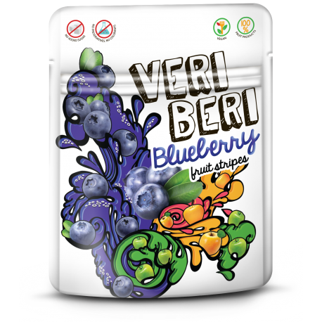 Blueberry Fruit Stripes VERI BERI, 50 g