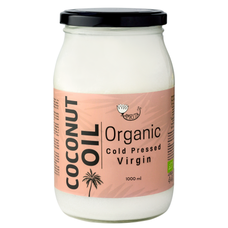 Organic Cold-Pressed Coconut Oil AMRITA, 1 l