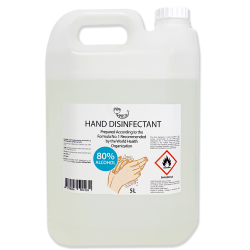 Rankų dezinfekantas pagamintas pagal PSO rekomenduojamą formulę nr. 1 AMRITA, 5 l