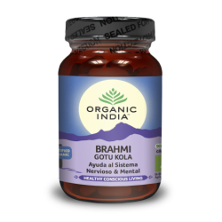 Bioloģiskā uztura bagātinātājs "Brahmi" ORGANIC INDIA, 60 kap.