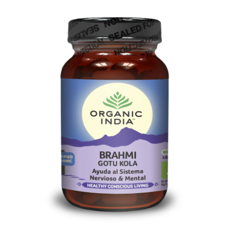 Ekologiškas maisto papildas "Brahmi" ORGANIC INDIA, 60 kaps.