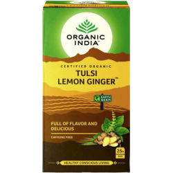 Organiskā tēja "Tulsi Lemon Ginger" ORGANIC INDIA, 25 gab.