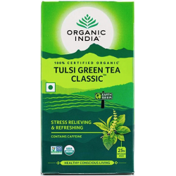 Ekoloģiska tēja "Tulsi Green" ORGANIC INDIA, 25 maisiņi.
