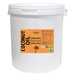 Organiskā rafinēta kokosriekstu eļļa AUKSO, 20 l