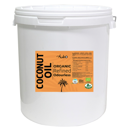 Organic Refined Coconut Oil  AUKSO, 20 l