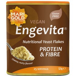 Yeast flakes enriched with protein and fiber "Engevita" MARIGOLD, 125 g