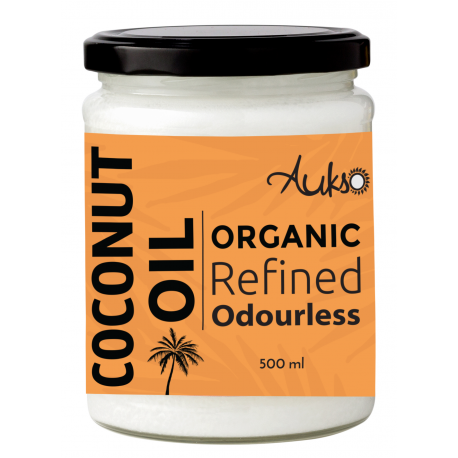 Ekologiškas rafinuotas kokosų aliejus AUKSO, 200 ml