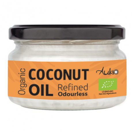 Ekologiškas rafinuotas kokosų aliejus AMRITA, 200 ml