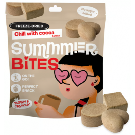 Liofilizētas uzkodas "Atvelciet elpu ar kakao" SUMMER BITES, 13 g