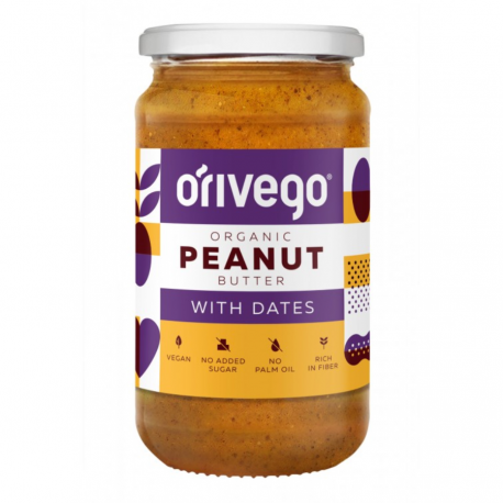 ORIVEGO® organic mild peanut butter with dates