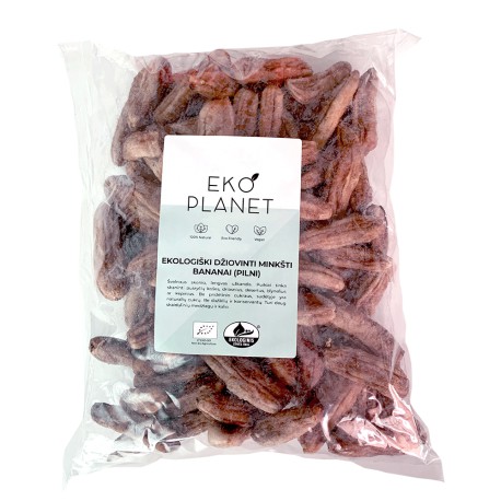 Organic dried soft bananas (full) EKO PLANET, 1 kg