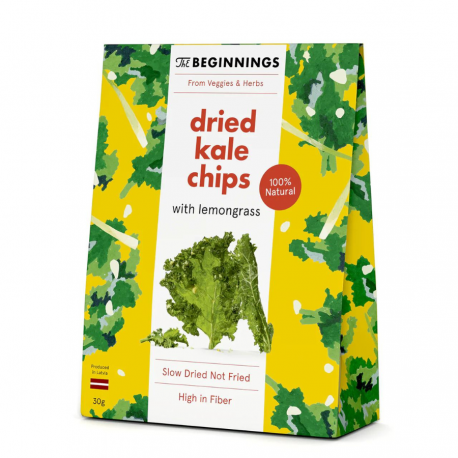 Lapinių kopūstų traškučiai su citrinžole BEGINNINGS, 30 g
