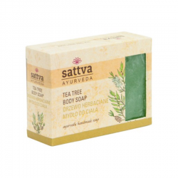 Natural ayurvedic soap with tea tree oil SATTVA, 125 g