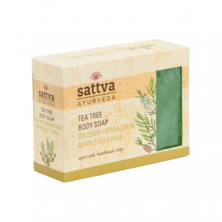 Natural ayurvedic soap with tea tree oil SATTVA, 125 g