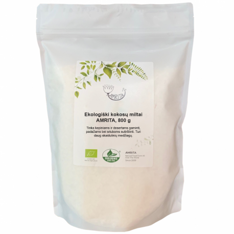 Ekologiški kokosų miltai AMRITA, 800 g