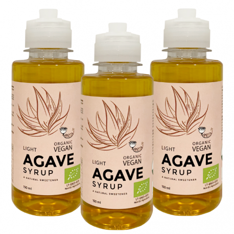 Organisks spilgti agaves sīrups AMRITA 150 ml