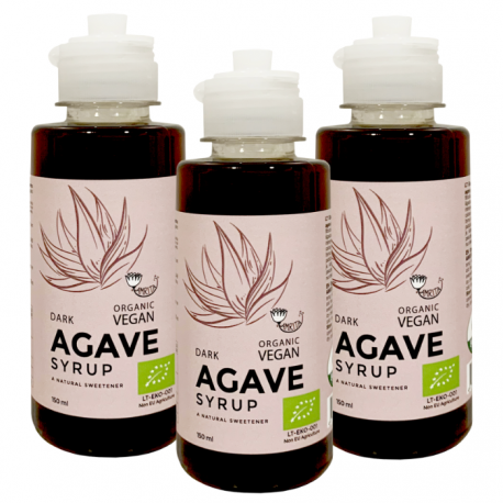 Organic Dark Agave Syrup AMRITA, 150 ml