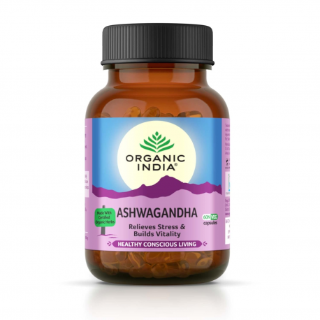 Organic food supplement "Ashwagandha" ORGANIC INDIA, 60 caps.