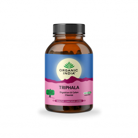 Bioloģiskā uztura bagātinātājs "Triphala" ORGANIC INDIA, 60 kap.