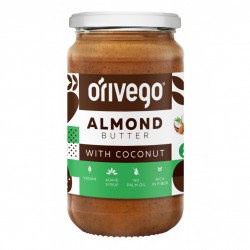 Soft almond nut cream with coconut ORIVEGO, 340 g