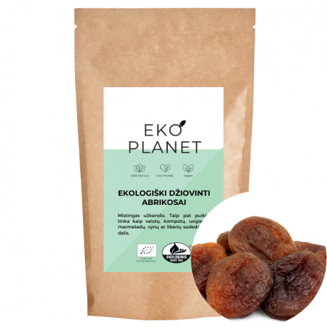 Ekologiški džiovinti abrikosai EKO PLANET, 200 g