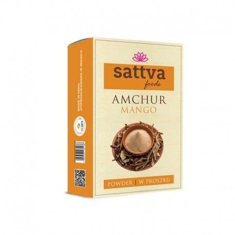 Džiovinti mangų milteliai Amchur, Sattva Foods, 100 g