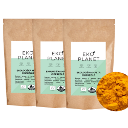 Organic ground turmeric EKO PLANET, 200 g (3 pack set)