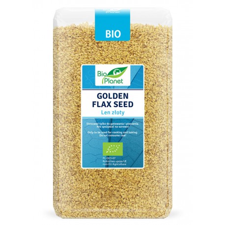 Organic flaxseed (golden) BIO PLANET, 500 g