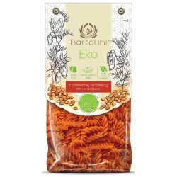 Organic red lentil pasta BARTOLINI, 250 g