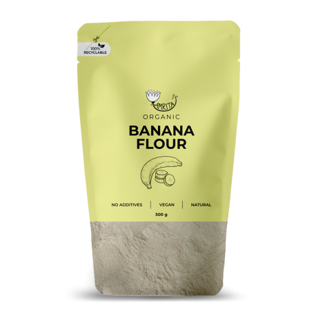 Conventional Dried Banana Flour AMRITA, 500 g