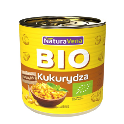 Organic canned corn NATURA VENA, 340 g (285 g)