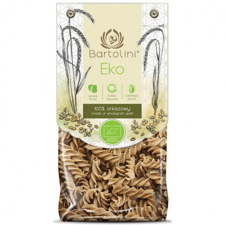 Organic wholegrain spelta pasta BARTOLINI, 250 g