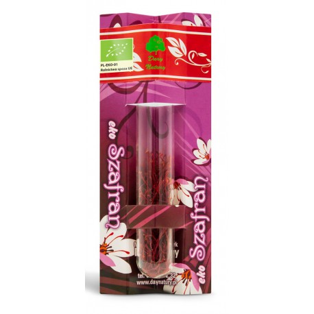 Organic saffron, 0.5 g.