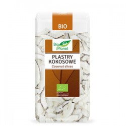 Ekologiški džiovintų kokosų traškučiai BIO PLANET, 250 g