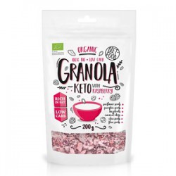 Ekologiška granola su avietėmis DIET FOOD, 200 g