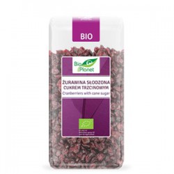 Spanguolės pasaldintos cukranendrių cukrumi, BIO PLANET 400 g.