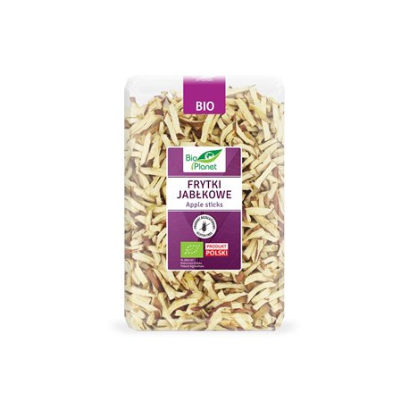 Organic dried apple strips gluten-free BIO PLANET, 300g.