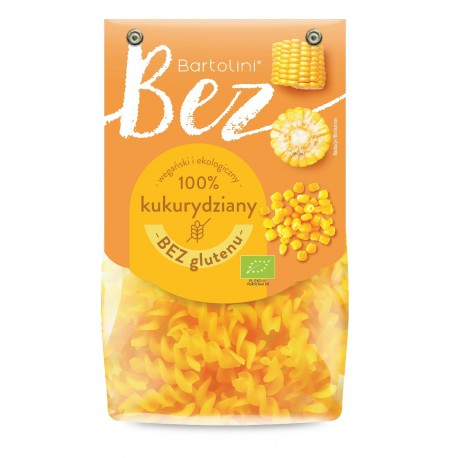 Organiskie kukurūzas miltu makaroni (bez lipekļa) BARTOLINI, 250 g