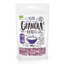 Ekologiška granola su juodaisiais serbentais DIET FOOD, 200 g