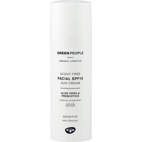 Veido kremas  su apsauga nuo saulės SPF15 GREEN PEOPLE, 50 ml