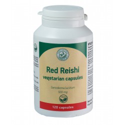 Uztura bagātinātājs Red Reishi, Herbals 500mg, 120 kapsulas