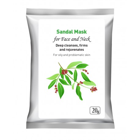 Ajurvedinė sandalmedžio veido kaukė veido kaukė "Sandal" HERBALS, 20 g