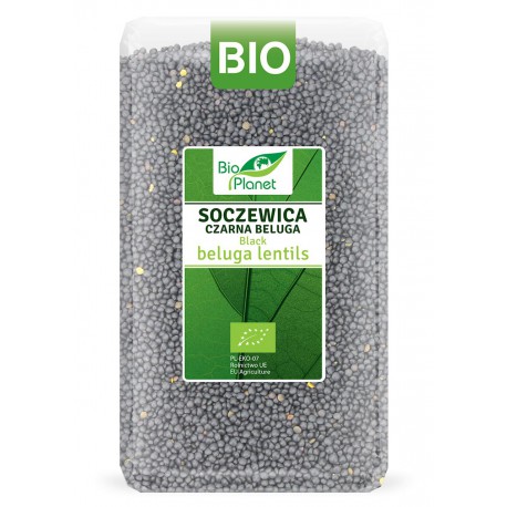 Organic black lentils "Beluga" EKO PLANET, 1 kg